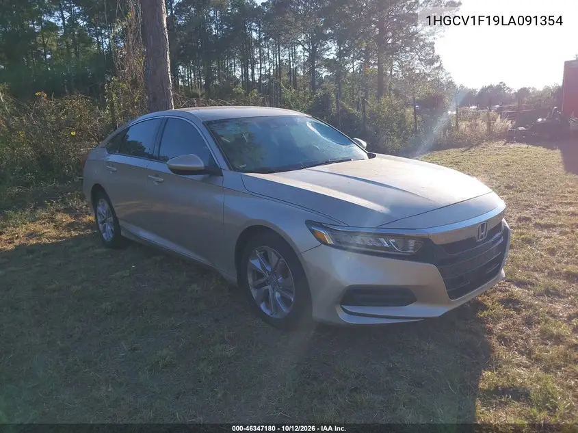 HONDA ACCORD 2020, VIN 1HGCV1F19LA091354