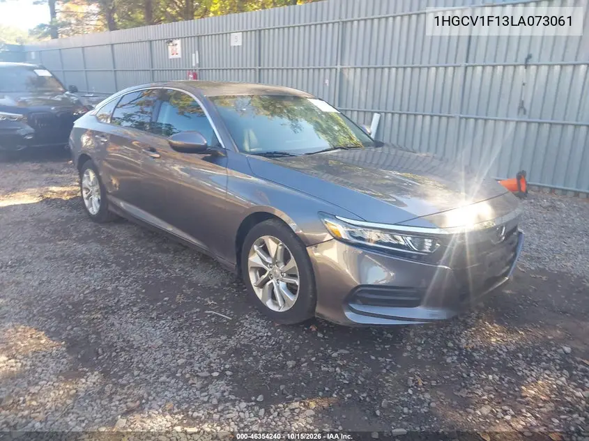 HONDA ACCORD 2020, VIN 1HGCV1F13LA073061