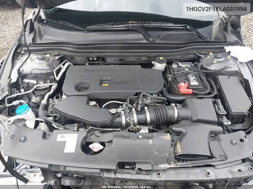 2020 HONDA ACCORD VIN 1HGCV2F9XLA030994 — фото 10