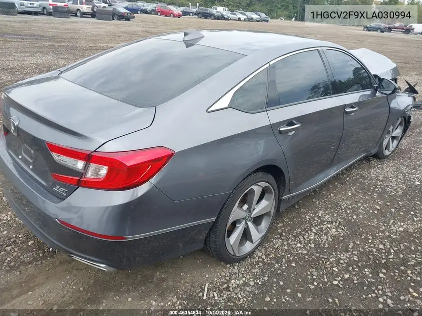 2020 HONDA ACCORD VIN 1HGCV2F9XLA030994 — фото 4