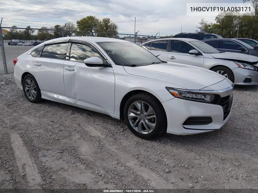 HONDA ACCORD 2020, VIN 1HGCV1F19LA053171