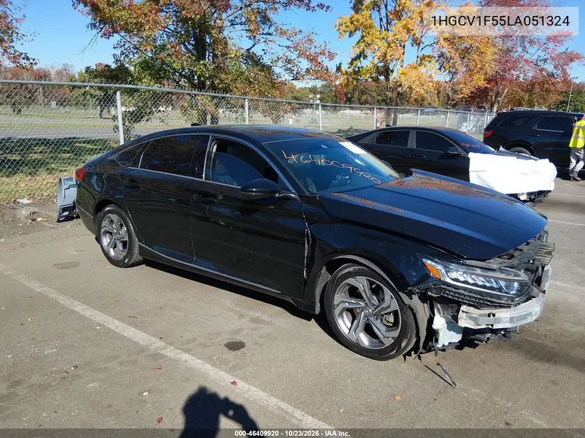 HONDA ACCORD 2020, VIN 1HGCV1F55LA051324
