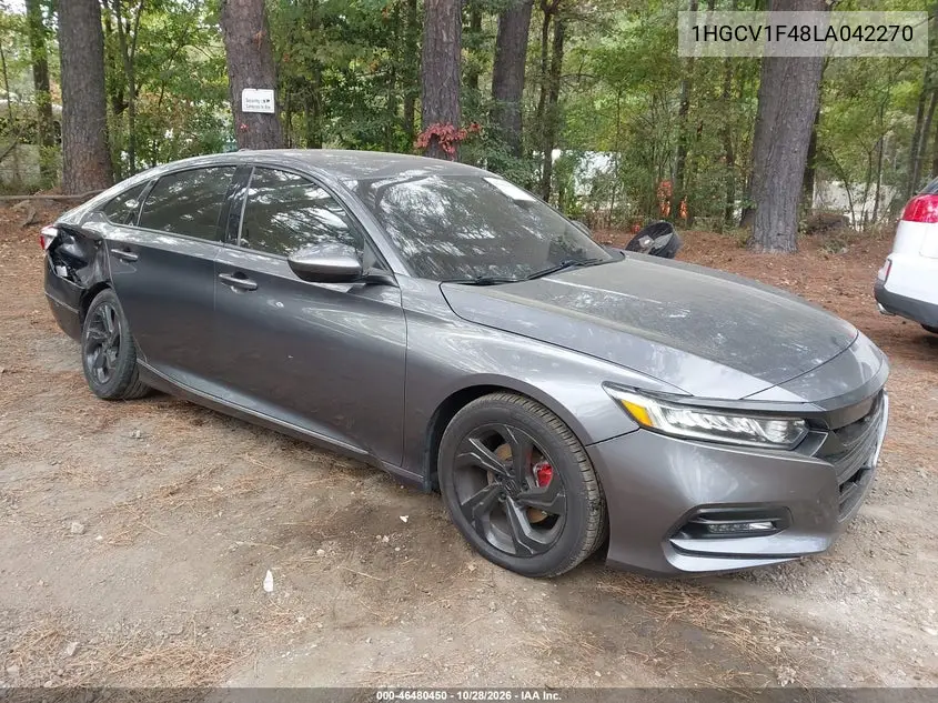HONDA ACCORD 2020, VIN 1HGCV1F48LA042270