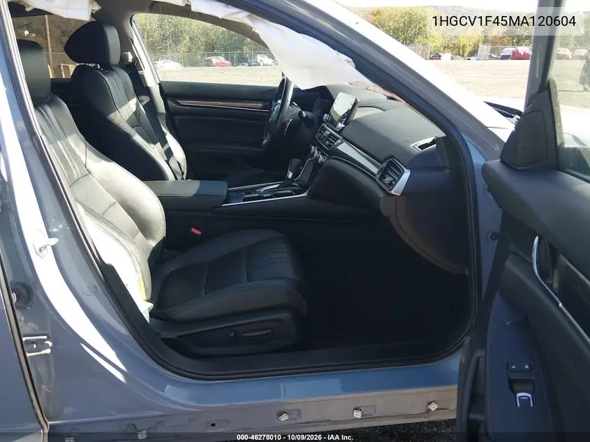 2021 HONDA ACCORD VIN 1HGCV1F45MA120604 — фото 5