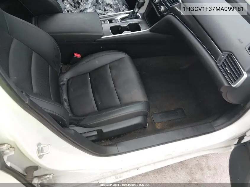 2021 HONDA ACCORD VIN 1HGCV1F37MA099181 — фото 5