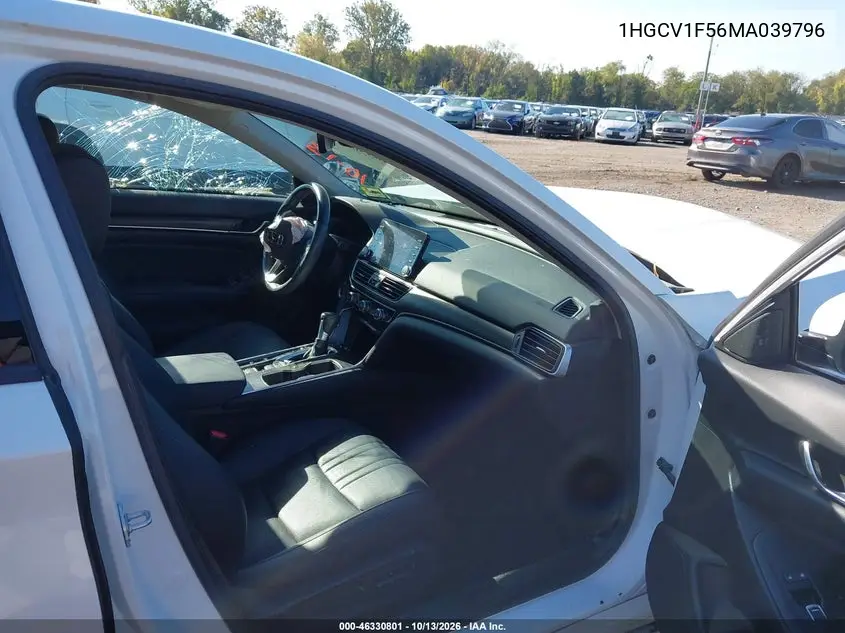 2021 HONDA ACCORD VIN 1HGCV1F56MA039796 — фото 5