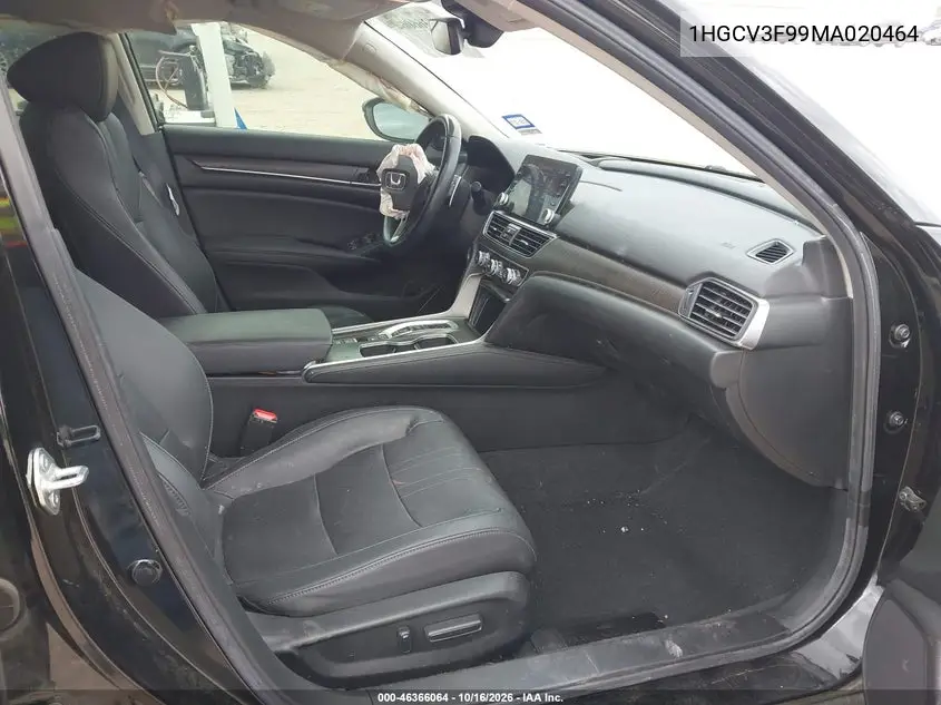 2021 HONDA ACCORD VIN 1HGCV3F99MA020464 — фото 5
