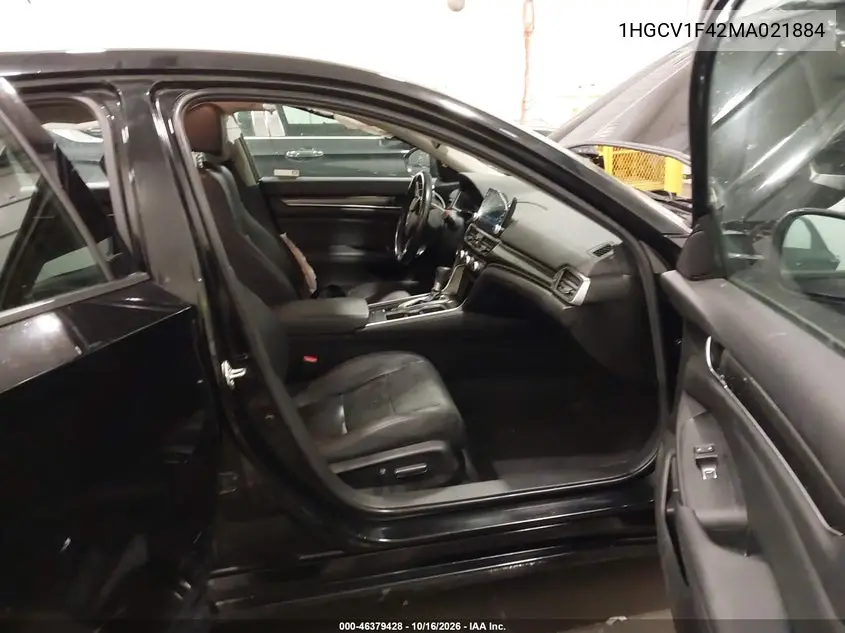 2021 HONDA ACCORD VIN 1HGCV1F42MA021884 — фото 5