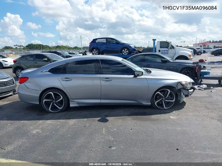 2021 HONDA ACCORD VIN 1HGCV1F35MA096084 — фото 13