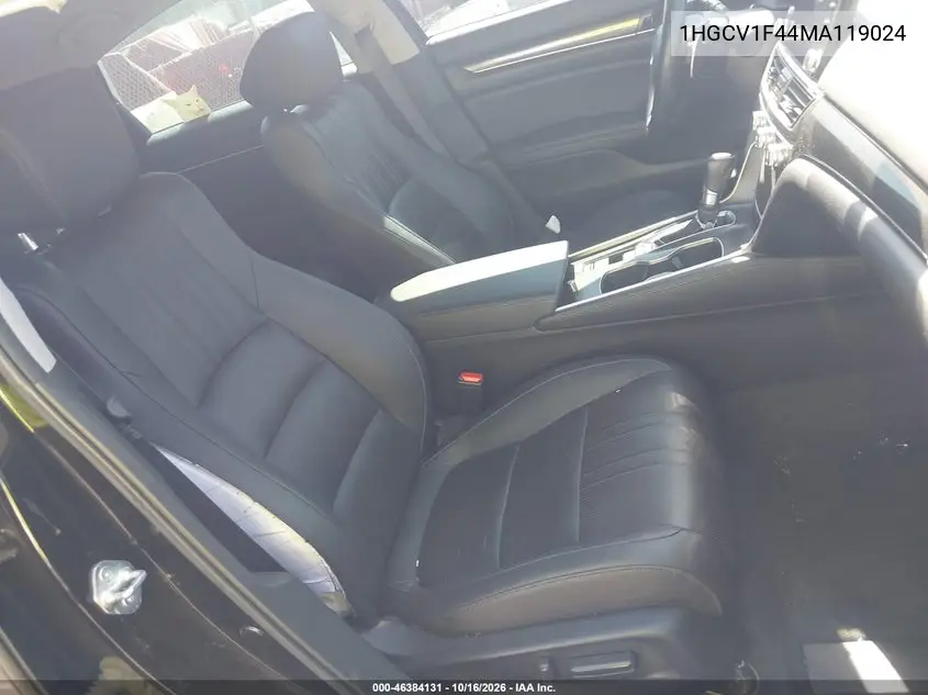 2021 HONDA ACCORD VIN 1HGCV1F44MA119024 — фото 5