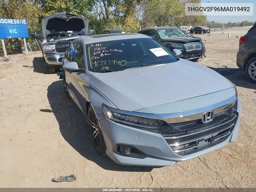 HONDA ACCORD 2021, VIN 1HGCV2F96MA019492