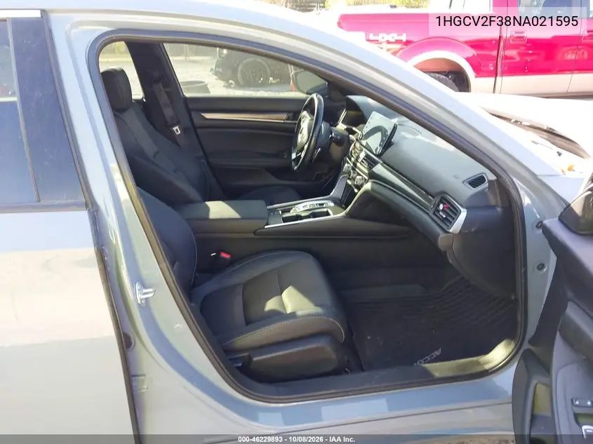 2022 HONDA ACCORD VIN 1HGCV2F38NA021595 — фото 5