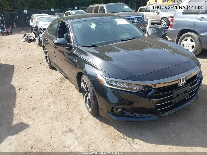 HONDA ACCORD 2022, VIN 1HGCV3F20NA044138
