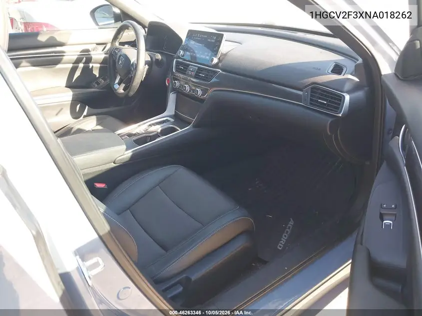2022 HONDA ACCORD VIN 1HGCV2F3XNA018262 — фото 5