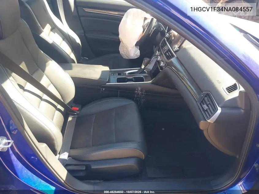 2022 HONDA ACCORD VIN 1HGCV1F34NA084557 — фото 5