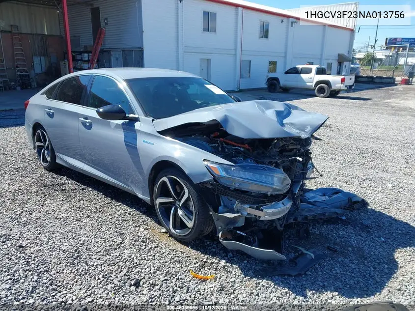 HONDA ACCORD 2022, VIN 1HGCV3F23NA013756