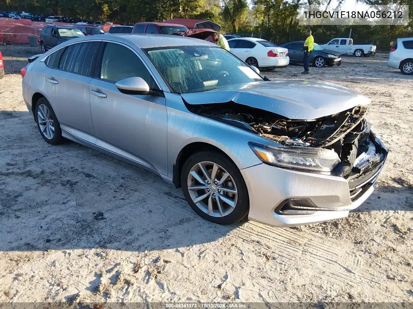 HONDA ACCORD 2022, VIN 1HGCV1F18NA056212