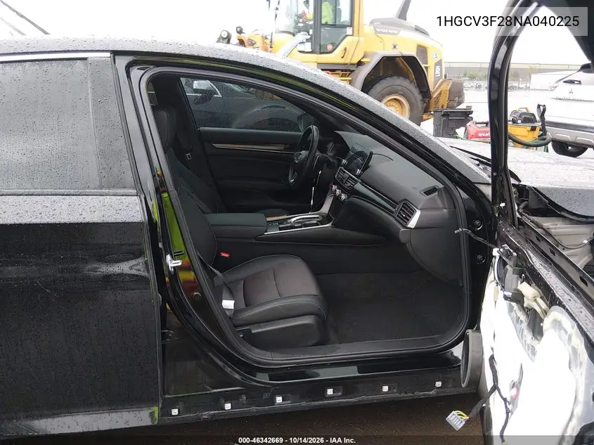2022 HONDA ACCORD VIN 1HGCV3F28NA040225 — фото 5