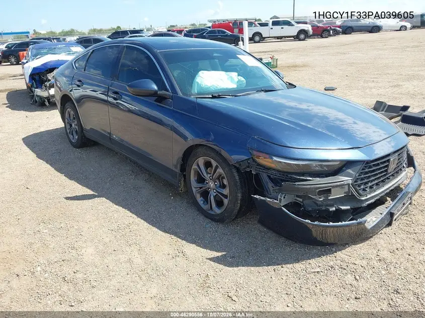 HONDA ACCORD 2023, VIN 1HGCY1F33PA039605