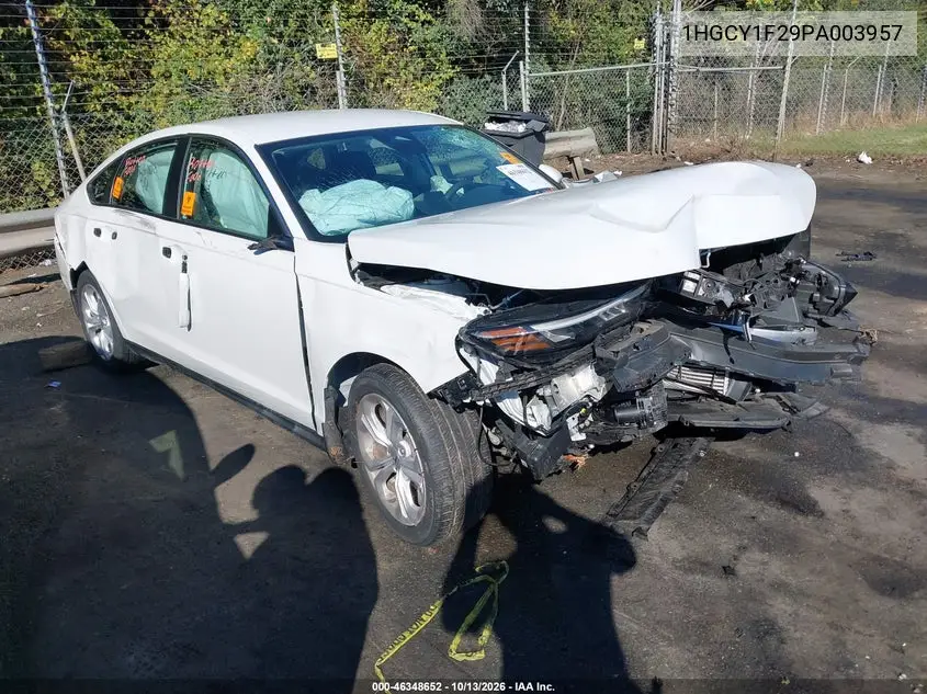 HONDA ACCORD 2023, VIN 1HGCY1F29PA003957