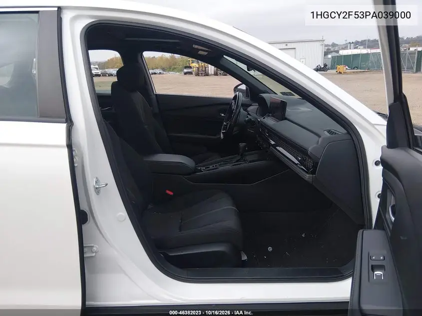 2023 HONDA ACCORD VIN 1HGCY2F53PA039000 — фото 5