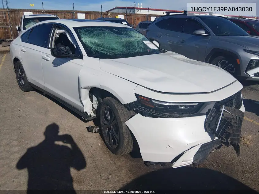 HONDA ACCORD 2023, VIN 1HGCY1F39PA043030