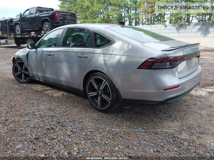 2024 HONDA ACCORD VIN 1HGCY2F53RA038769 — фото 3