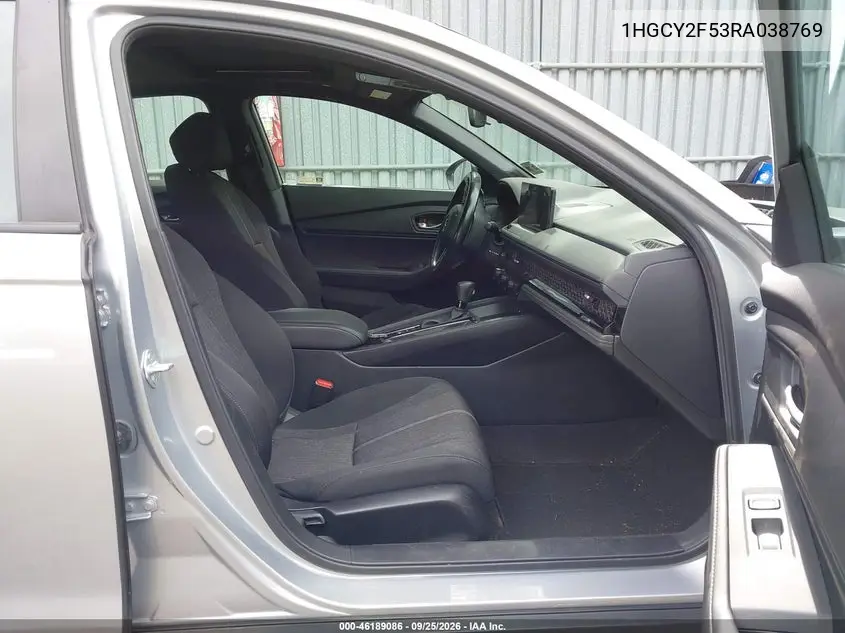 2024 HONDA ACCORD VIN 1HGCY2F53RA038769 — фото 5