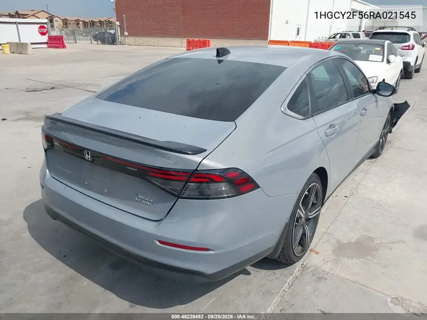 2024 HONDA ACCORD VIN 1HGCY2F56RA021545 — фото 4