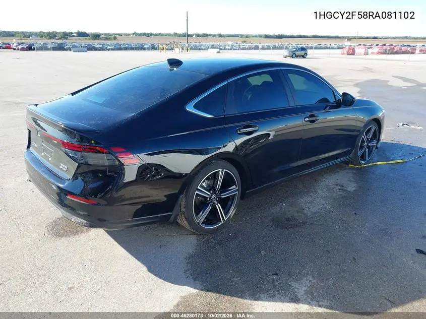 2024 HONDA ACCORD VIN 1HGCY2F58RA081102 — фото 4