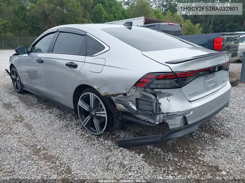 HONDA ACCORD 2024, VIN 1HGCY2F52RA032901