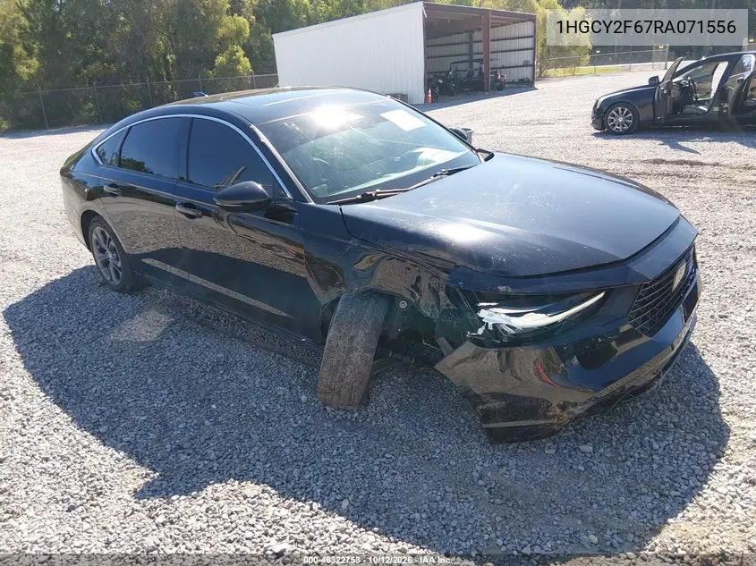 HONDA ACCORD 2024, VIN 1HGCY2F67RA071556