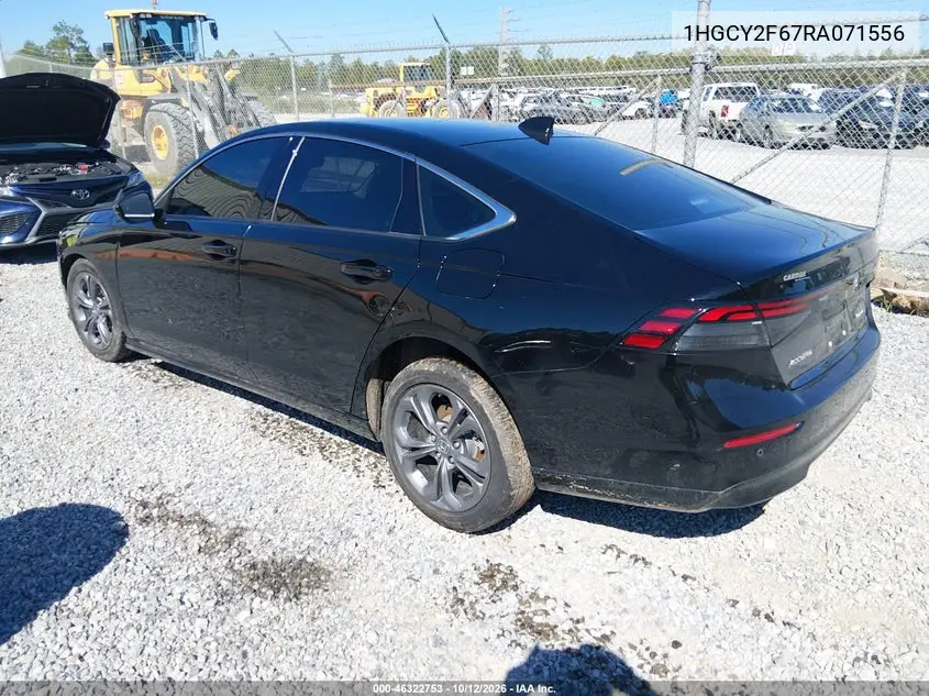 2024 HONDA ACCORD VIN 1HGCY2F67RA071556 — фото 3