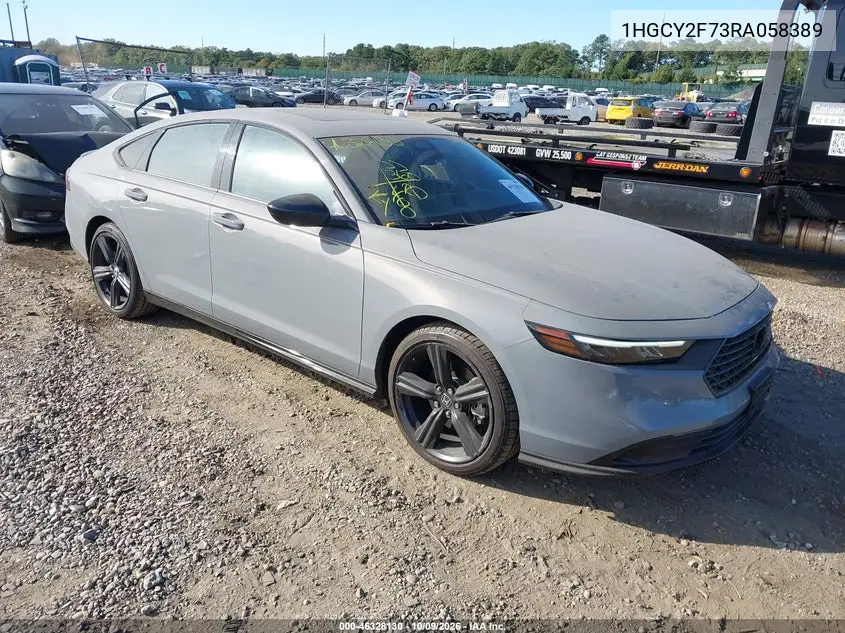 HONDA ACCORD 2024, VIN 1HGCY2F73RA058389