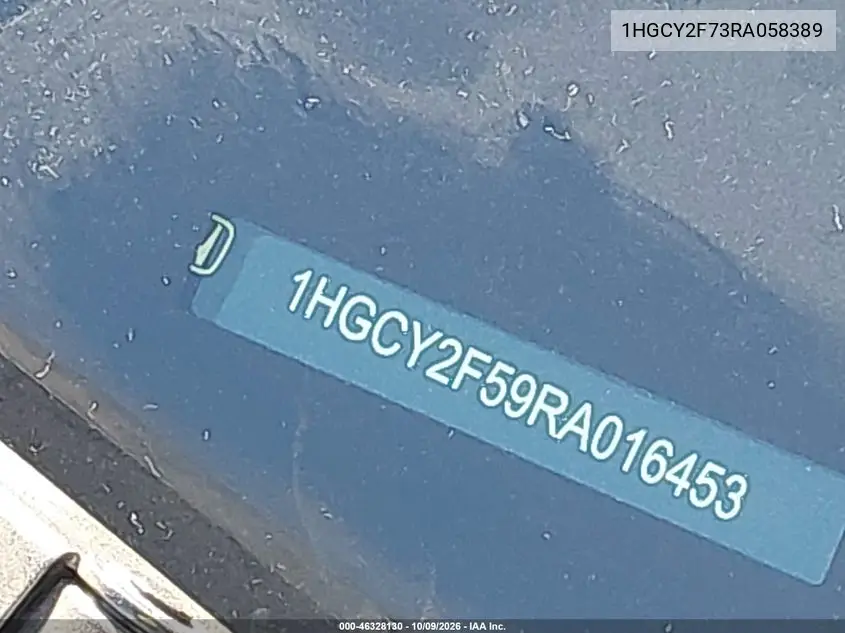 2024 HONDA ACCORD VIN 1HGCY2F73RA058389 — фото 17