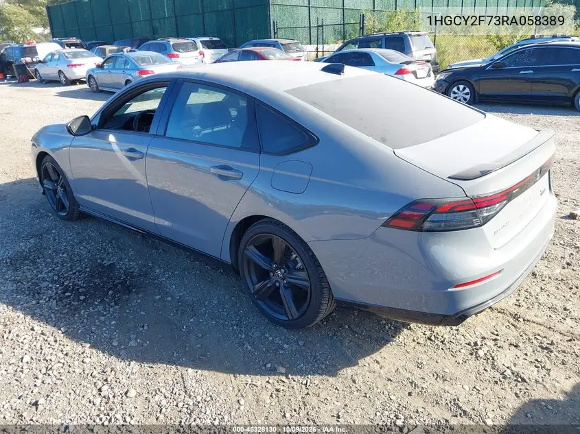 2024 HONDA ACCORD VIN 1HGCY2F73RA058389 — фото 3
