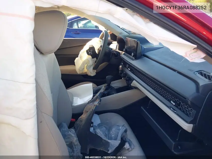 2024 HONDA ACCORD VIN 1HGCY1F36RA088252 — фото 5