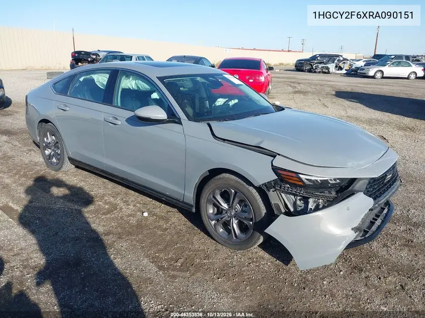 HONDA ACCORD 2024, VIN 1HGCY2F6XRA090151