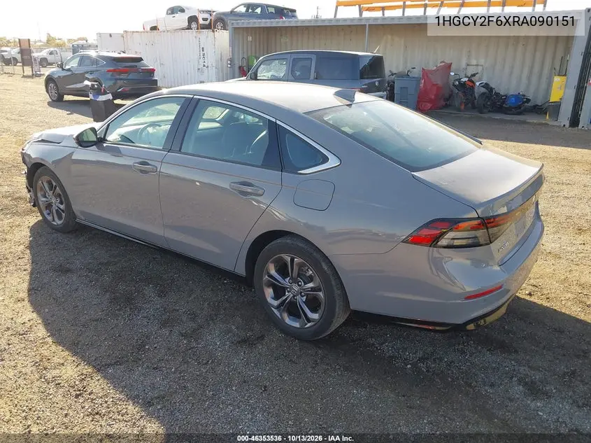2024 HONDA ACCORD VIN 1HGCY2F6XRA090151 — фото 3