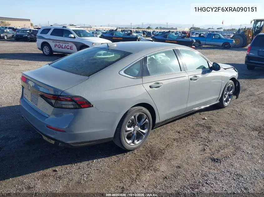 2024 HONDA ACCORD VIN 1HGCY2F6XRA090151 — фото 4