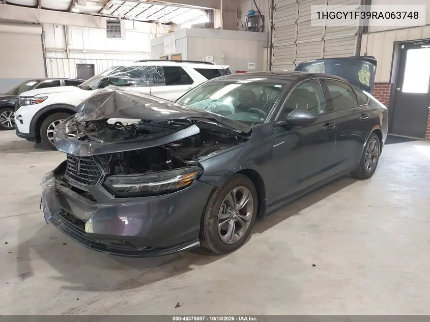 2024 HONDA ACCORD VIN 1HGCY1F39RA063748 — фото 2