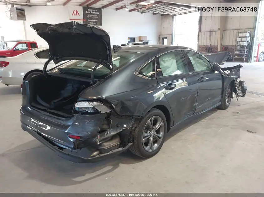 2024 HONDA ACCORD VIN 1HGCY1F39RA063748 — фото 4