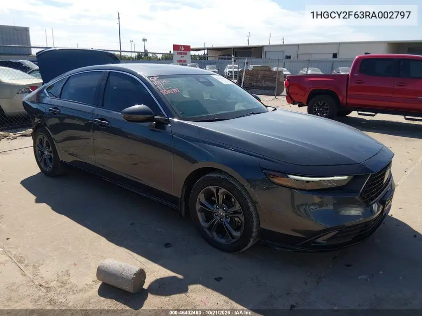 HONDA ACCORD 2024, VIN 1HGCY2F63RA002797
