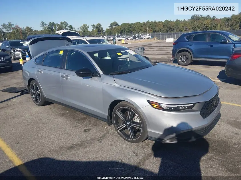 HONDA ACCORD 2024, VIN 1HGCY2F55RA020242