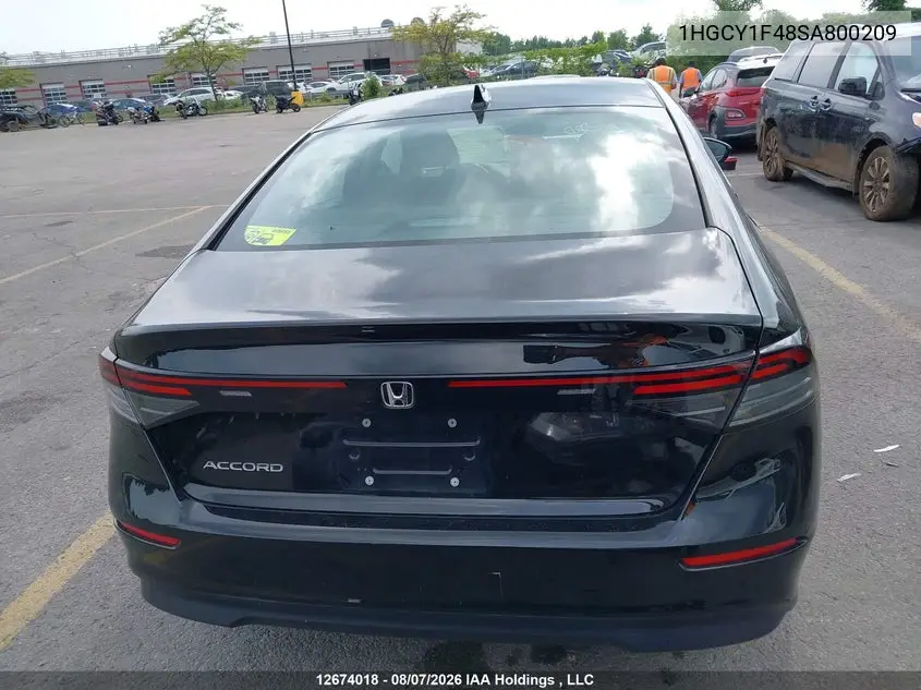 2025 HONDA ACCORD VIN 1HGCY1F48SA800209 — фото 15