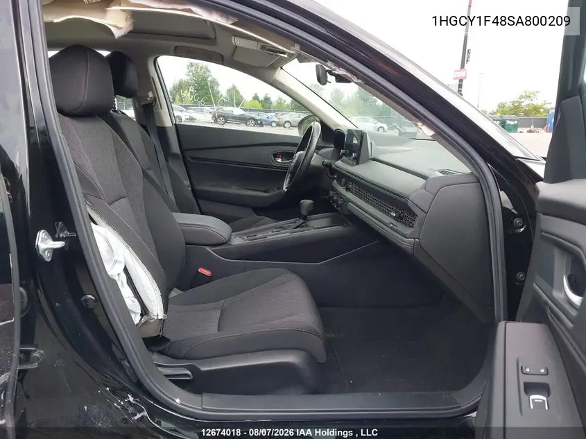 2025 HONDA ACCORD VIN 1HGCY1F48SA800209 — фото 5