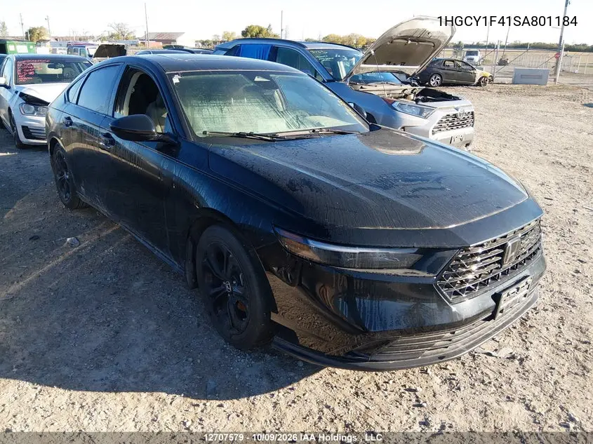 HONDA ACCORD 2025, VIN 1HGCY1F41SA801184