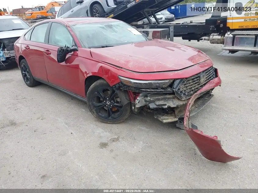 HONDA ACCORD 2025, VIN 1HGCY1F41SA004823