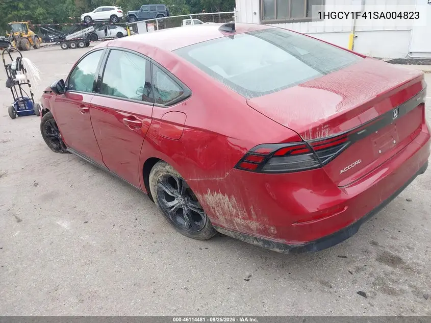 2025 HONDA ACCORD VIN 1HGCY1F41SA004823 — фото 3