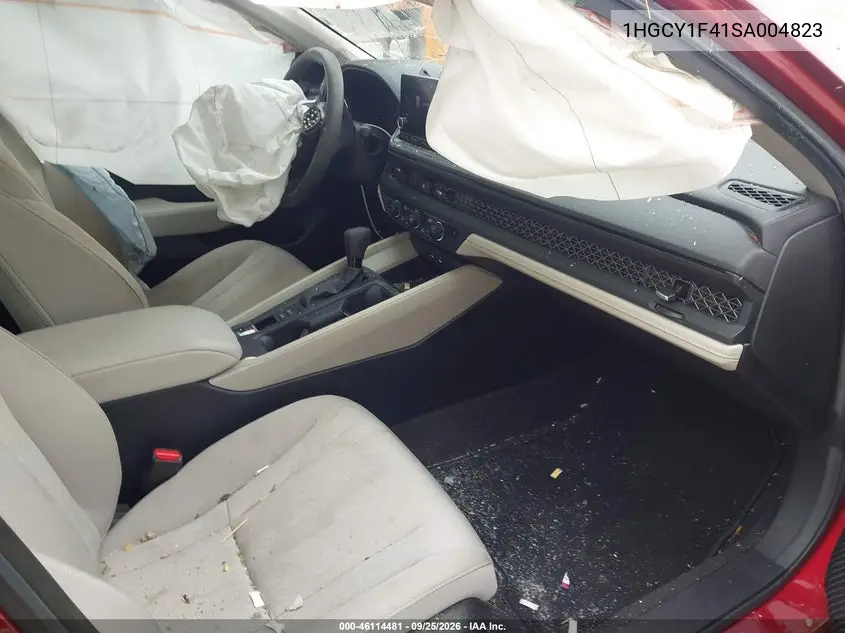2025 HONDA ACCORD VIN 1HGCY1F41SA004823 — фото 5